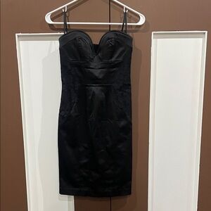 bebe Black Strapless Dress